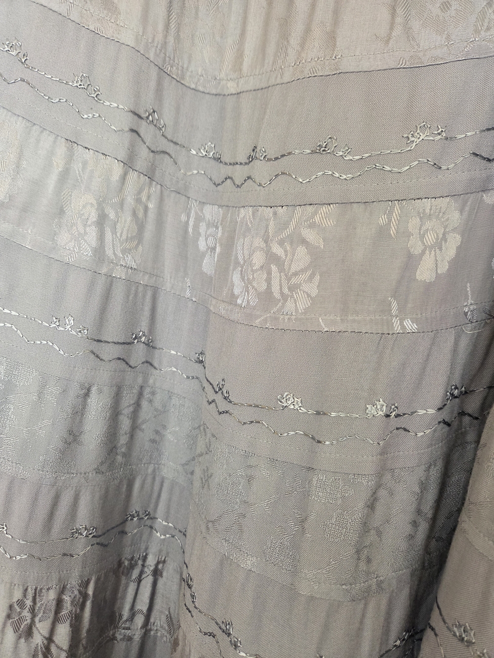 Coldwater Creek Boho Tiered Blue Maxiskirt Sz 1X Preloved - Picture 10 of 10
